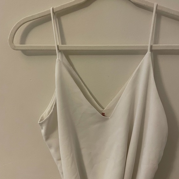 dina be White V Neck Bodysuit - Picture 1 of 8